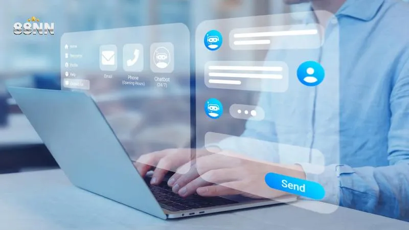 Nhắn tin 88NN thông qua chatbox trực tuyến